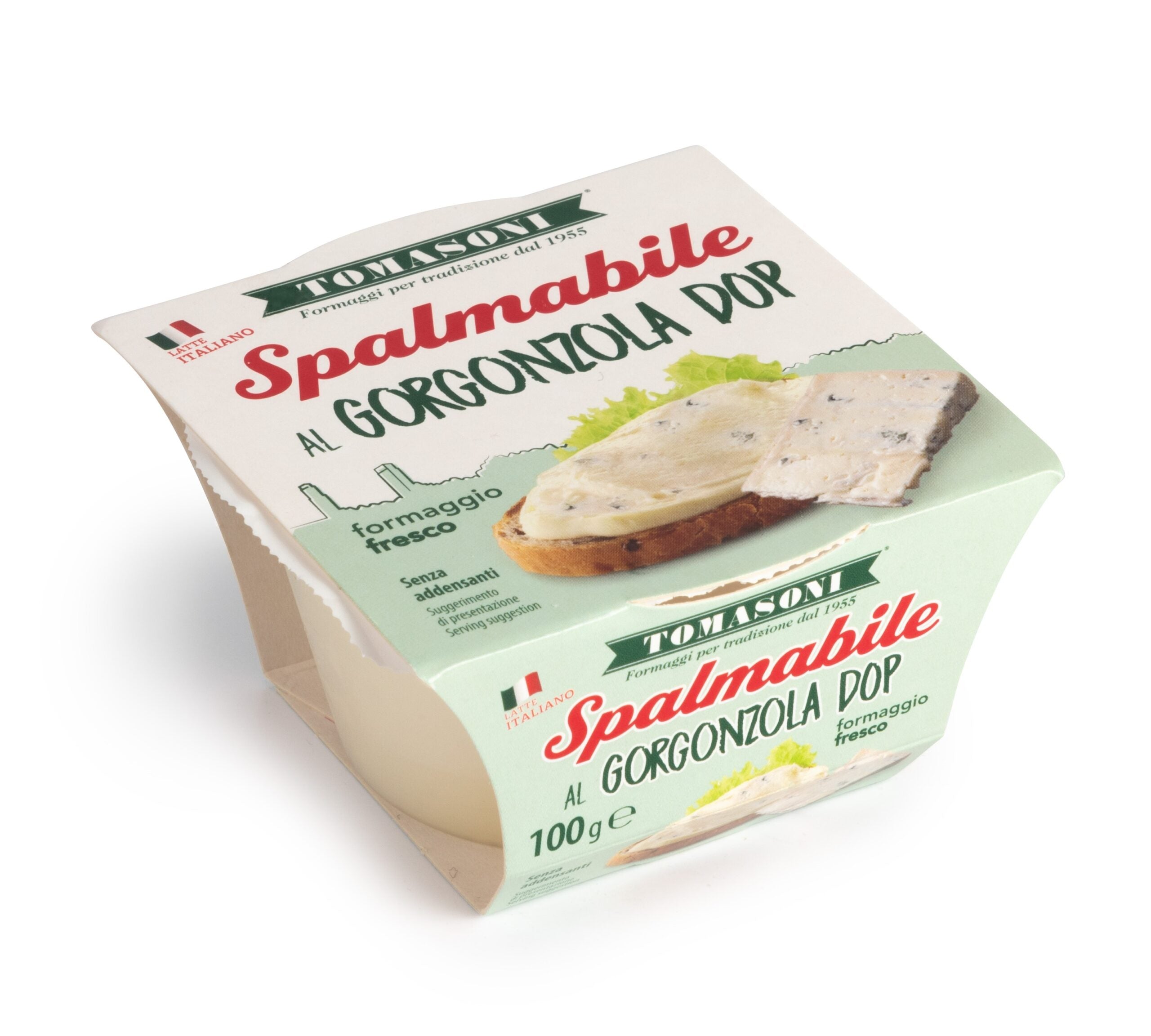 SPREADABLE CHEESE GORGONZOLA DOP 100 Gram – 9 pcs x case – 900 Gram box