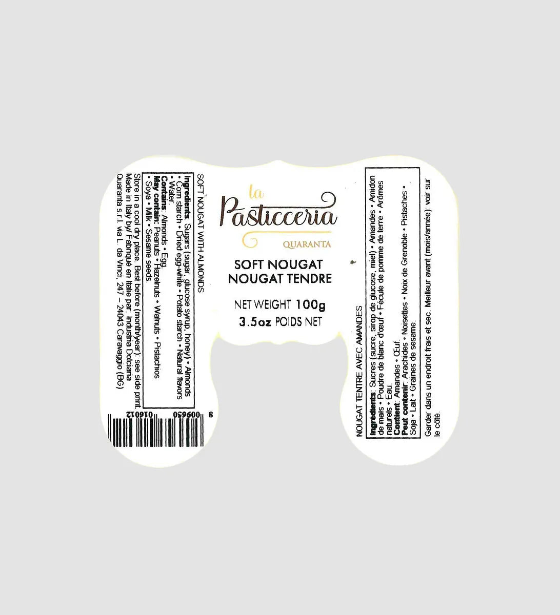 Soft Nougat Bar 100 gr Almond