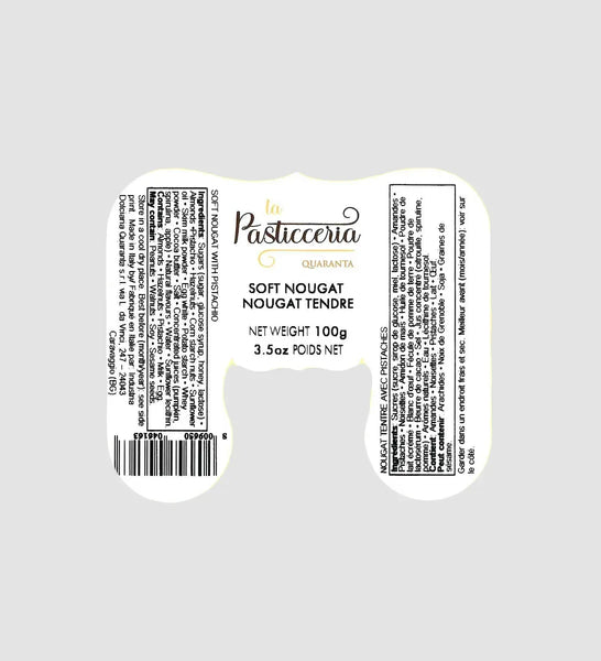 Soft Nougat Bar 100 gr Pistachio