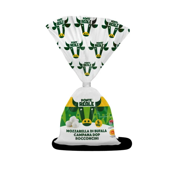 Buffalo Mozzarella DOP – 5x50g (250 gr bags) – 2.5 kg box