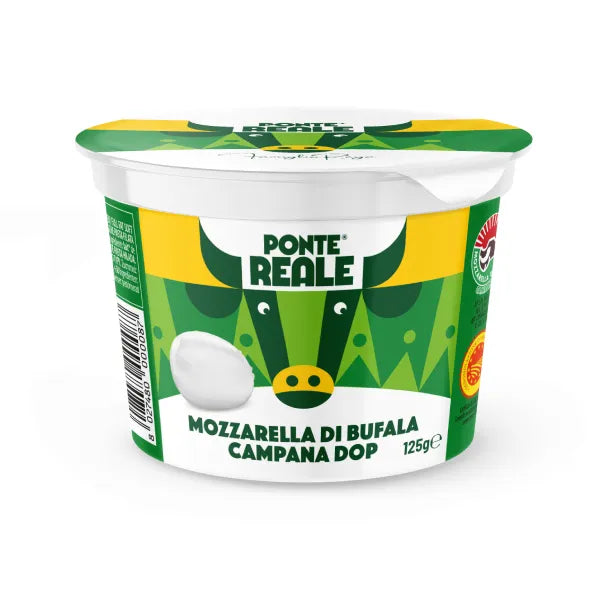 Buffalo Mozzarella DOP 125 gram cups -12 pcs x cs – 1.5 kg Box