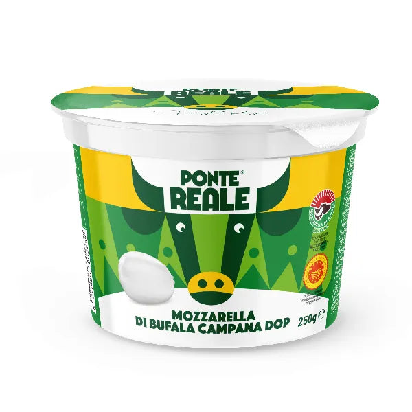 Buffalo Mozzarella DOP 250 gram – 8 pcs per case – 2 kg box