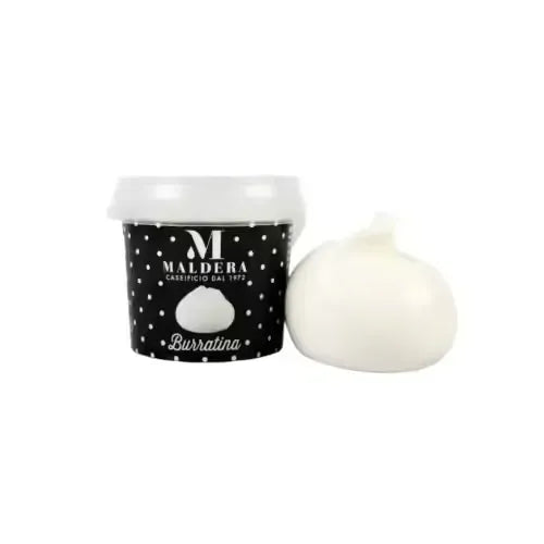 Burrata Cheese 125 gr – 32 pcs x cs – 4 kg Box