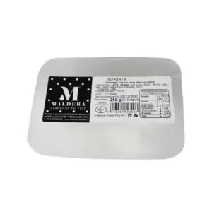 Burrata 125 gr x 2 pcs (250 gr pack) – 10 pcs x cs – 2.5 kg Box