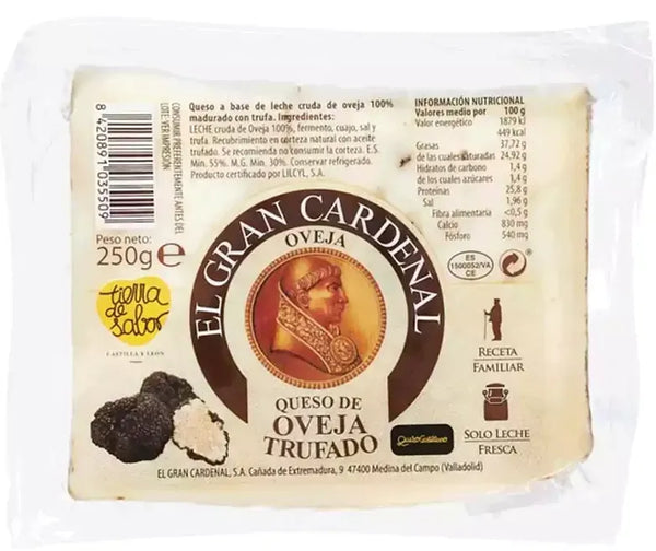 EL GRAN CARDENAL SHEEP’S MILK WITH TRUFFLE 250 gr. wedge