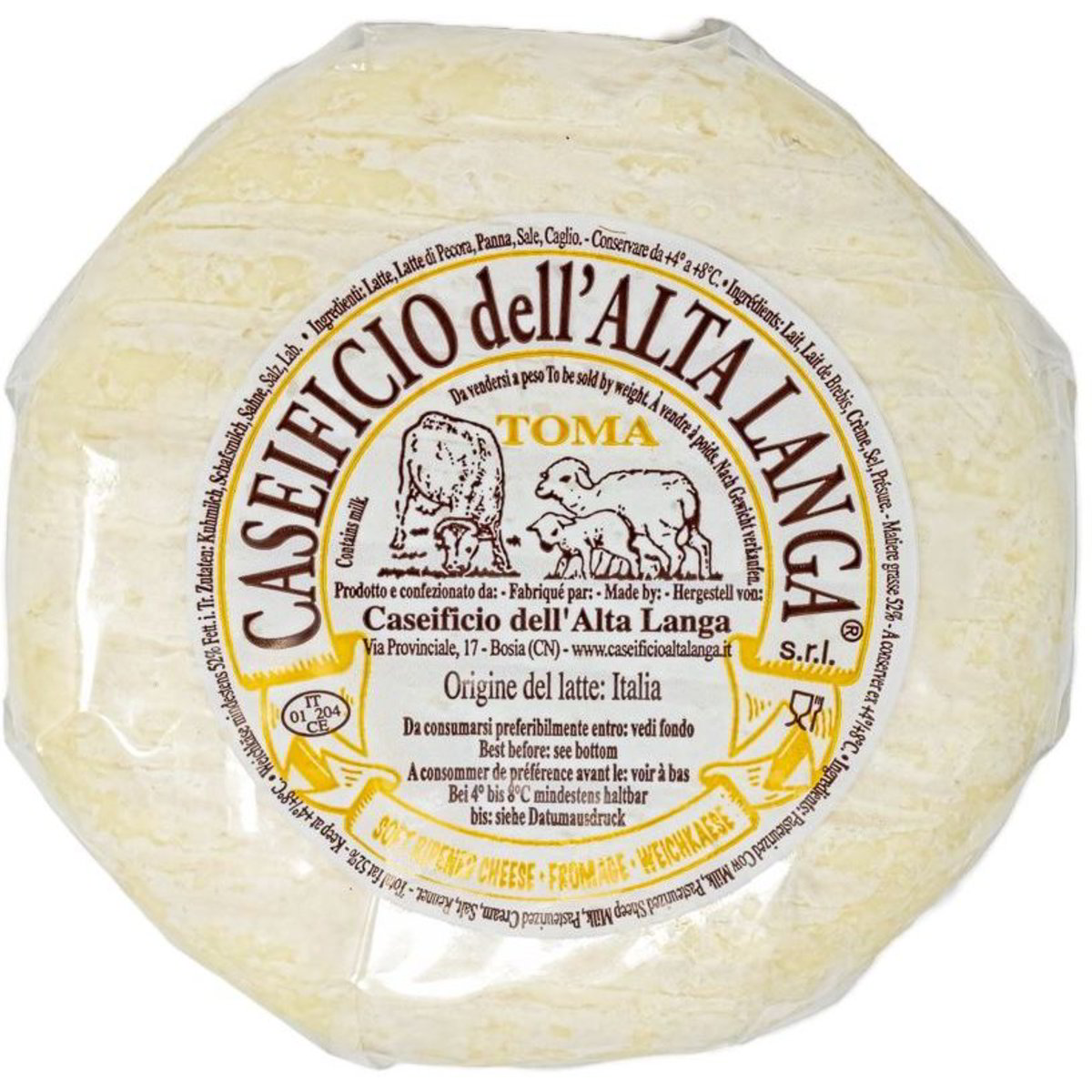 Toma 300 gr per piece – 6 pcs x cs – 1.5 kg box